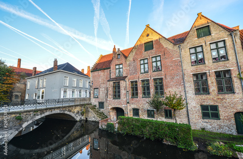 Old buildings in Bruges, Belgium