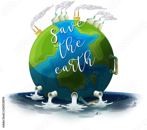 Save the earth poster