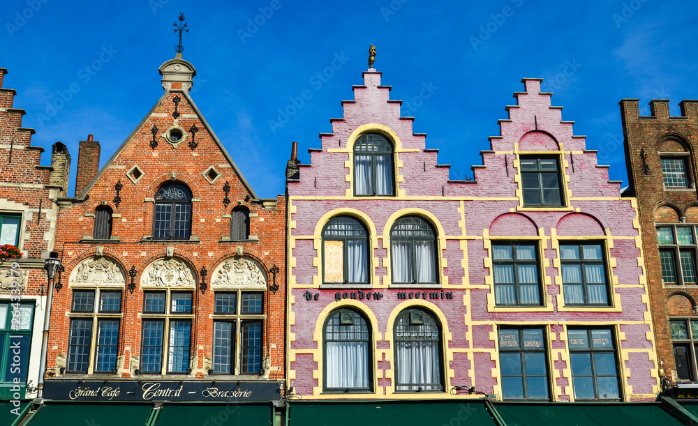 Old buildings in Bruges, Belgium