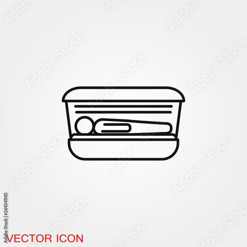 Solarium icon vector sign symbol for design