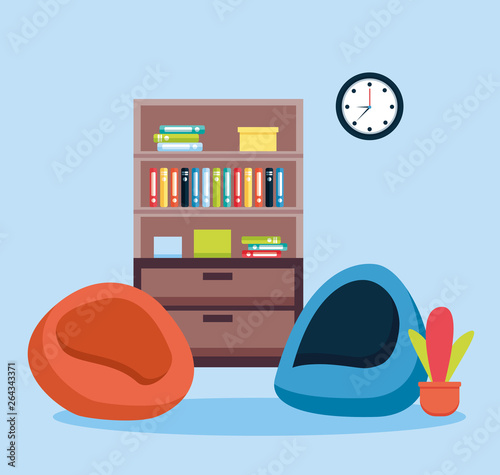 office interior workplace