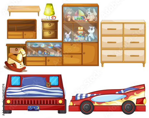 Set of becroom element