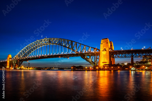 Harbor Bridge in Sydney by Blue Hour
