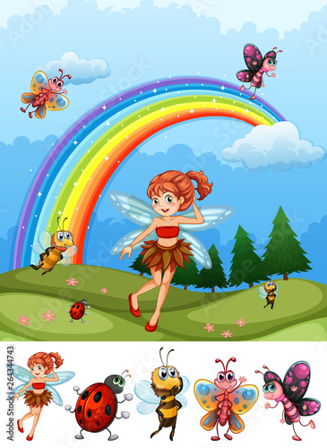 A fairy in the nature