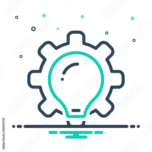 Mix line icon for methodologies 