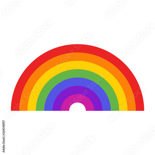 Seven colors rainbow icon