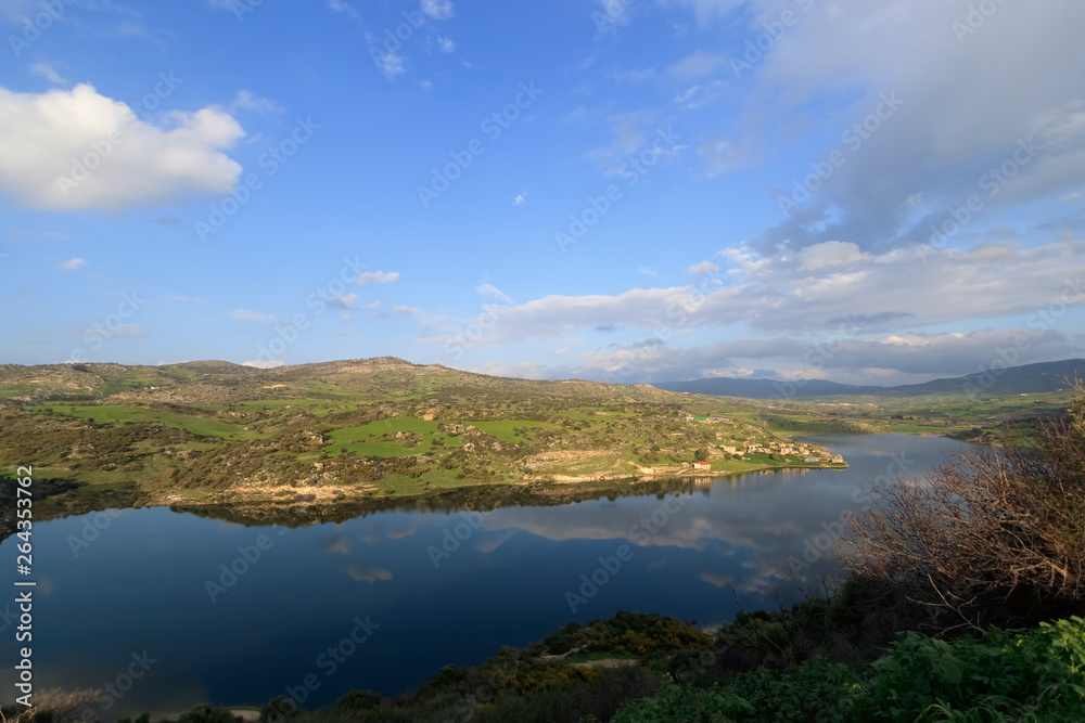 View of Evretou Dam, Paphos, Cyprus
