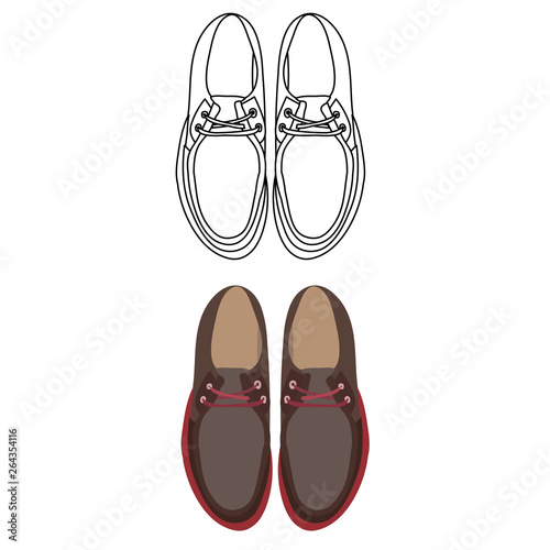  men's shoes sketch