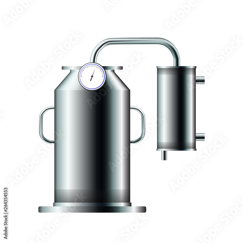 An industrial distiller.