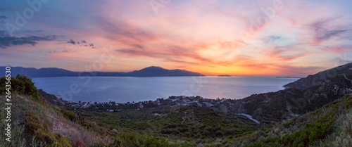 Adriatic sea sunset view, Orikum, Albania