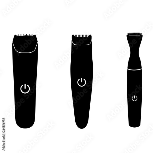 Trimmer icon, logo isolated on white