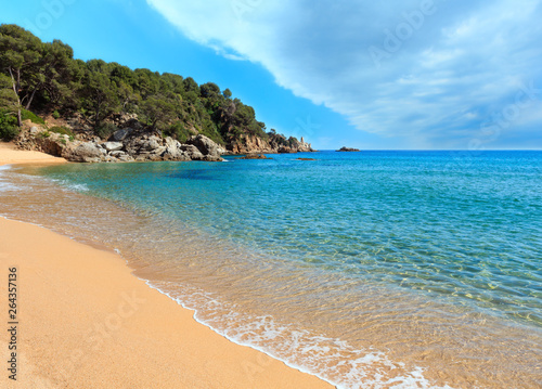 Mediterranean sea rocky coast  Spain.