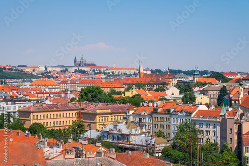 Blick auf Prag von Vysehrad aus