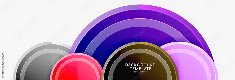 Circular pattern, abstract circles composition Circular pattern, abstract circles composition