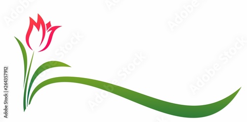 Symbol of red flower.