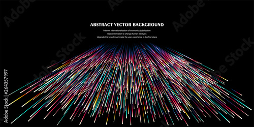 Lines composed of glowing backgrounds, abstract vector background