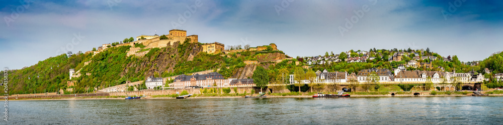 Festung Ehrenbreitstein in Koblenz am Rhein