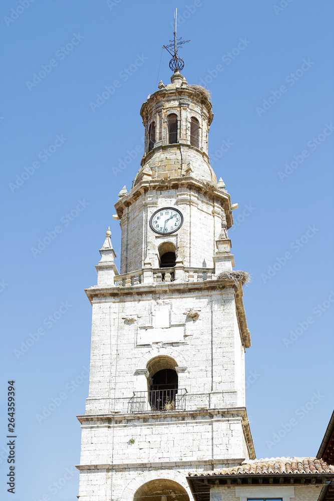 Clock Tower of the village of Toro, Castile and Leon, Spain
