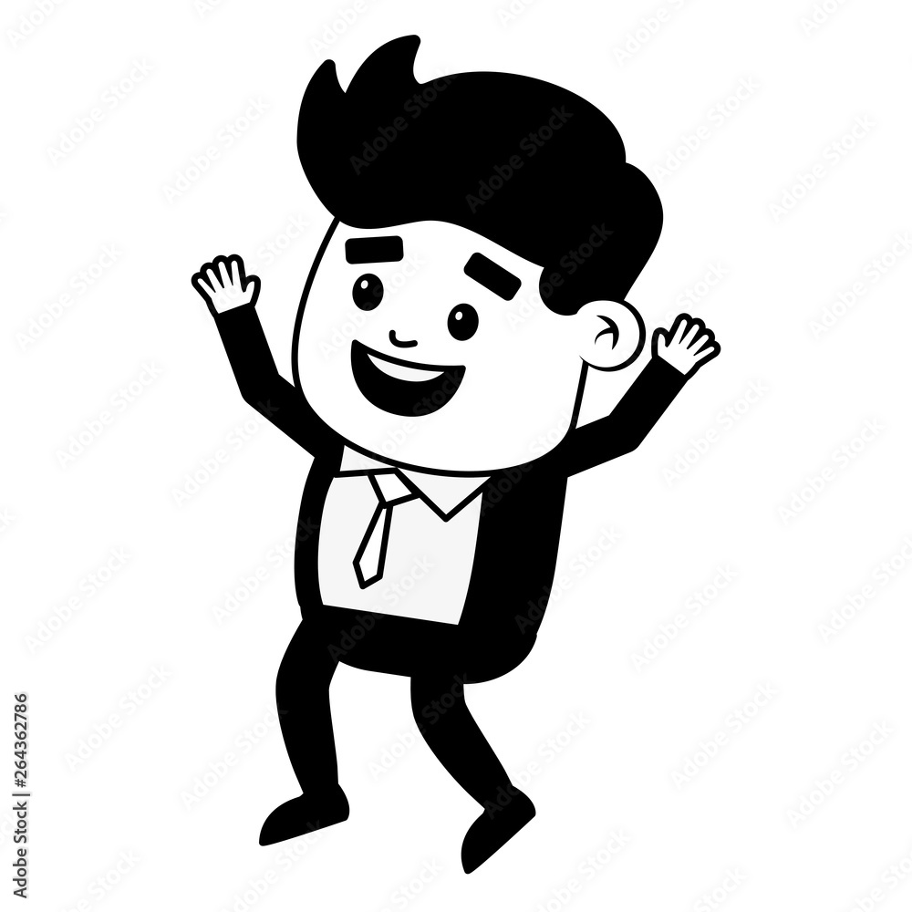 businessman character cartoon