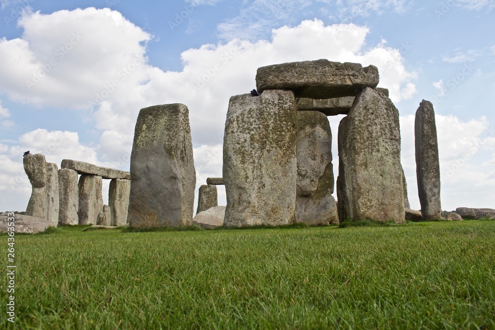 Rocks of Stonehenge On a Cloudy Summer Day