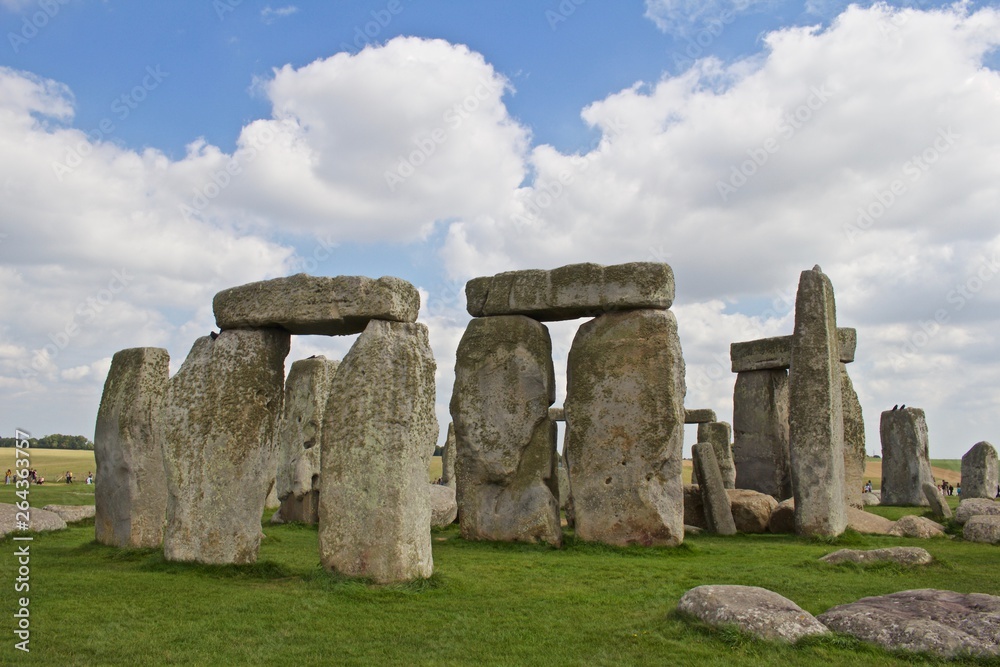 Rocks of Stonehenge On a Cloudy Summer Day