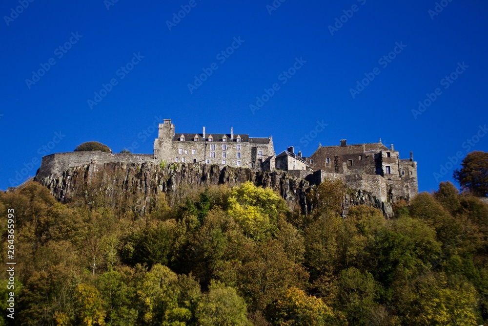 Stirling Castle From Field Below Cliffs, Stirling Scotland
