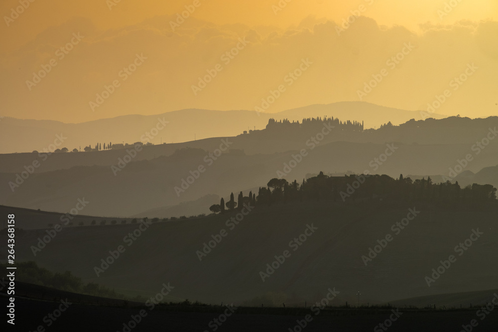 Pienza and San Quirico dOrcia hills, Tuscany, Italy
