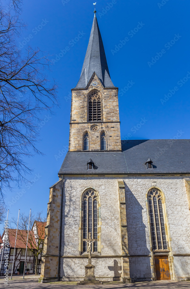 Tower of the St. Christophorus church in Werne, Germany