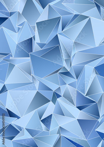 Abstract Low-Poly background. triangulated texture. Design 3d. Polygonal geometrical pattern. Triangular modern style