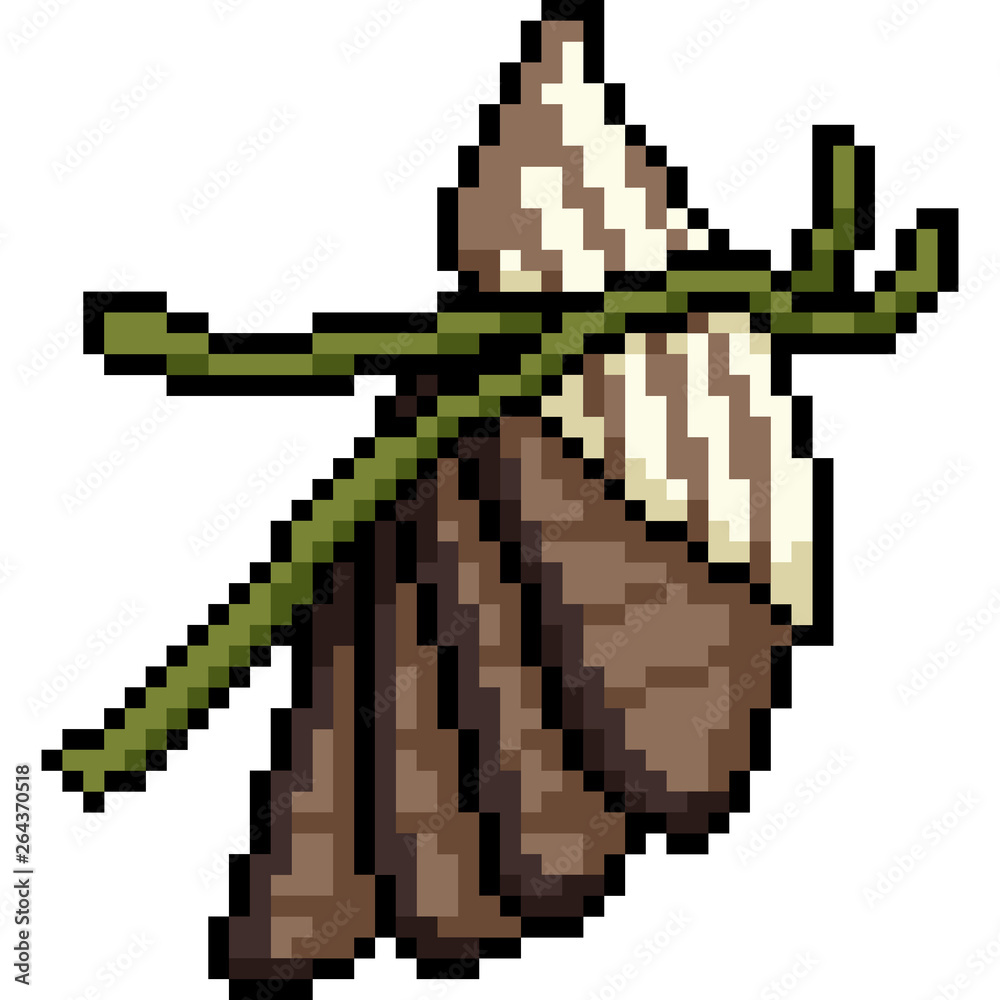 Obraz premium vector pixel art fish slice