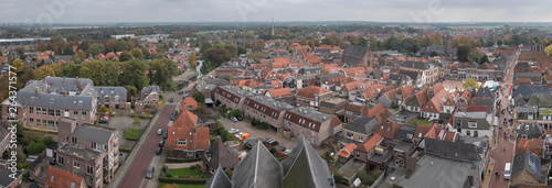 City of Steenwijk Overijssel Netherlands arial city