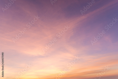 Beautiful colorful sunset sky background