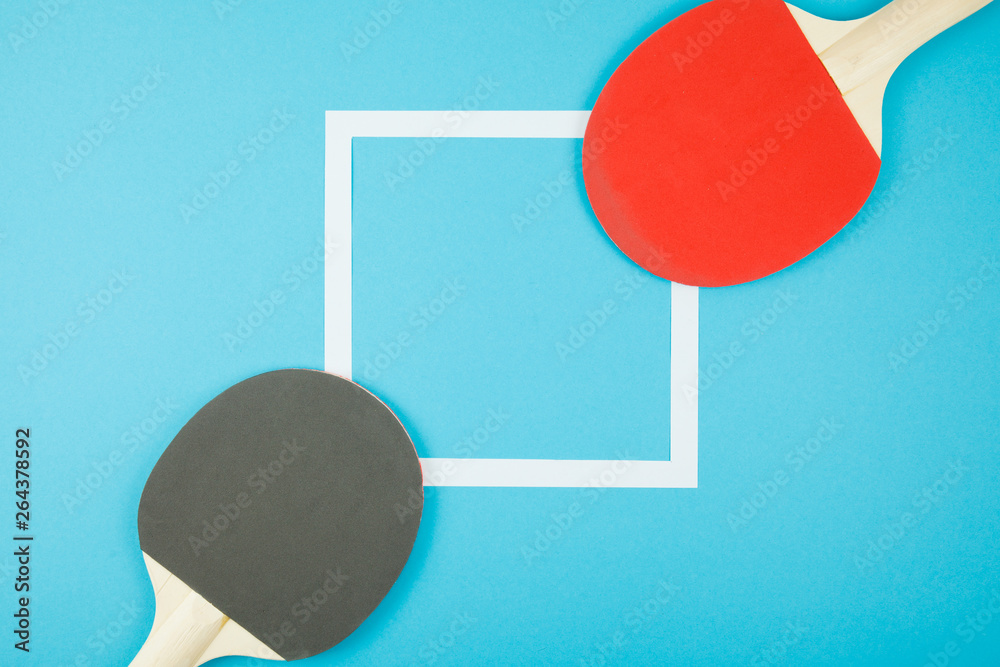 Pin-pong rubbers and a ball Pin-pong rubbers and a ball