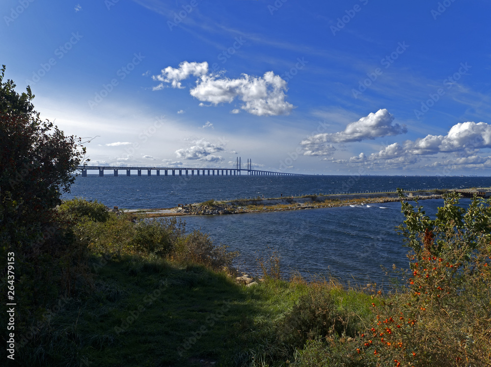 Öresund Brücke. Blick von Malmö, Schweden. Öresund Brücke. Blick von Malmö, Schweden.