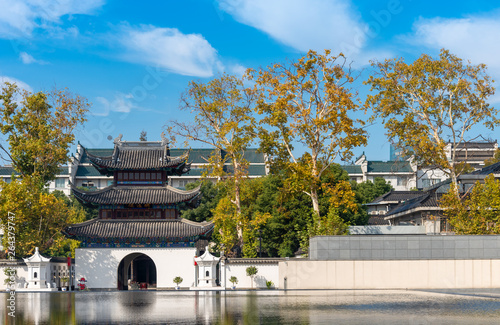 Architectural scenery of Nanjing Confucius Temple  photo