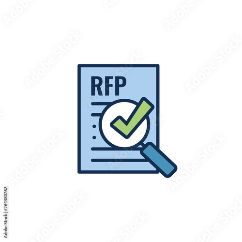 RFP Icon - request for proposal concept or idea