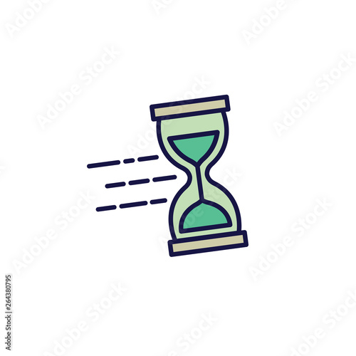 Time Management Icon with Deadline, Hurry, & Punctual Symbolism