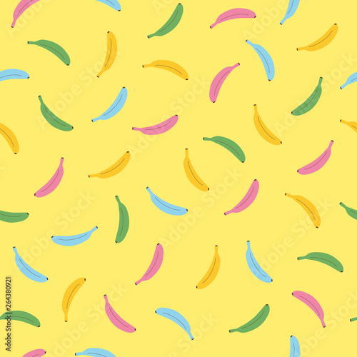 シームレスパターン バナナ