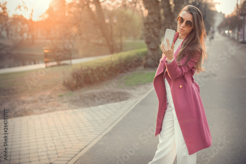 elegant woman outdoor