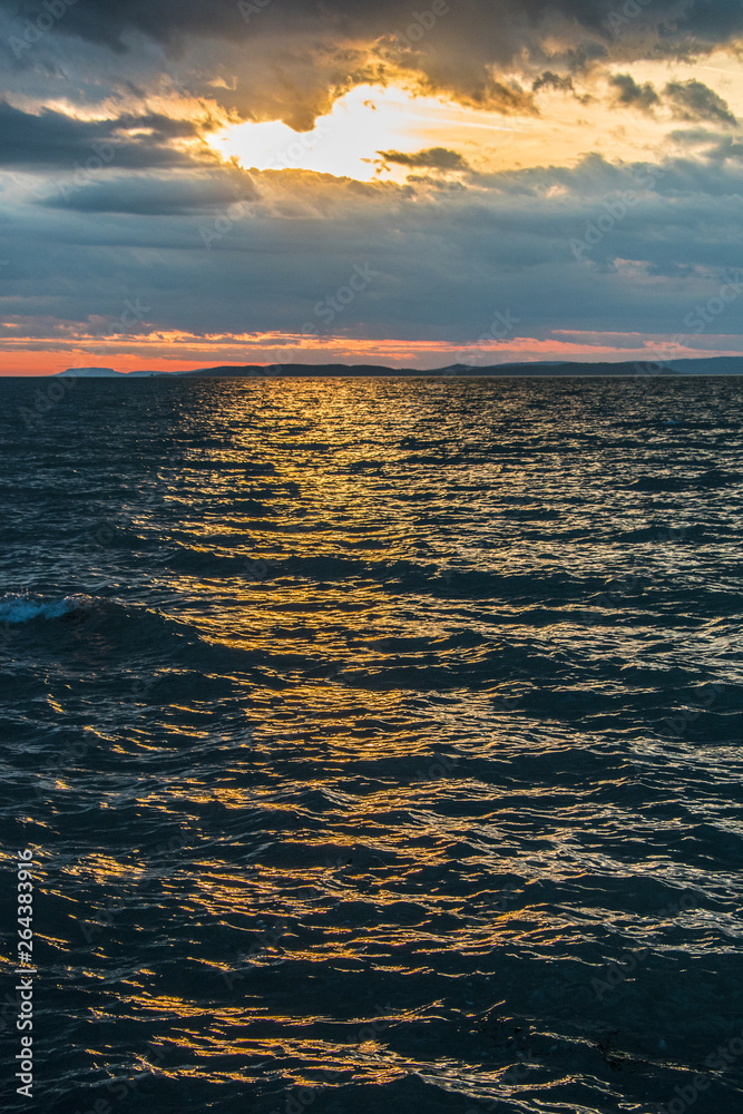 Obraz premium Sunset over Balaton