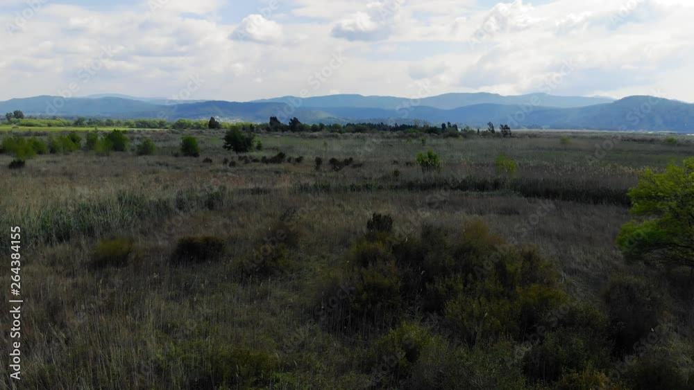 An aerial shot from the lush Aegean coastal marshes. Taken in Akyaka (Gulf of Gokova, Aegean Sea) on a cloudy spring day. An aerial shot from the lush Aegean coastal marshes. Taken in Akyaka (Gulf of Gokova, Aegean Sea) on a cloudy spring day.