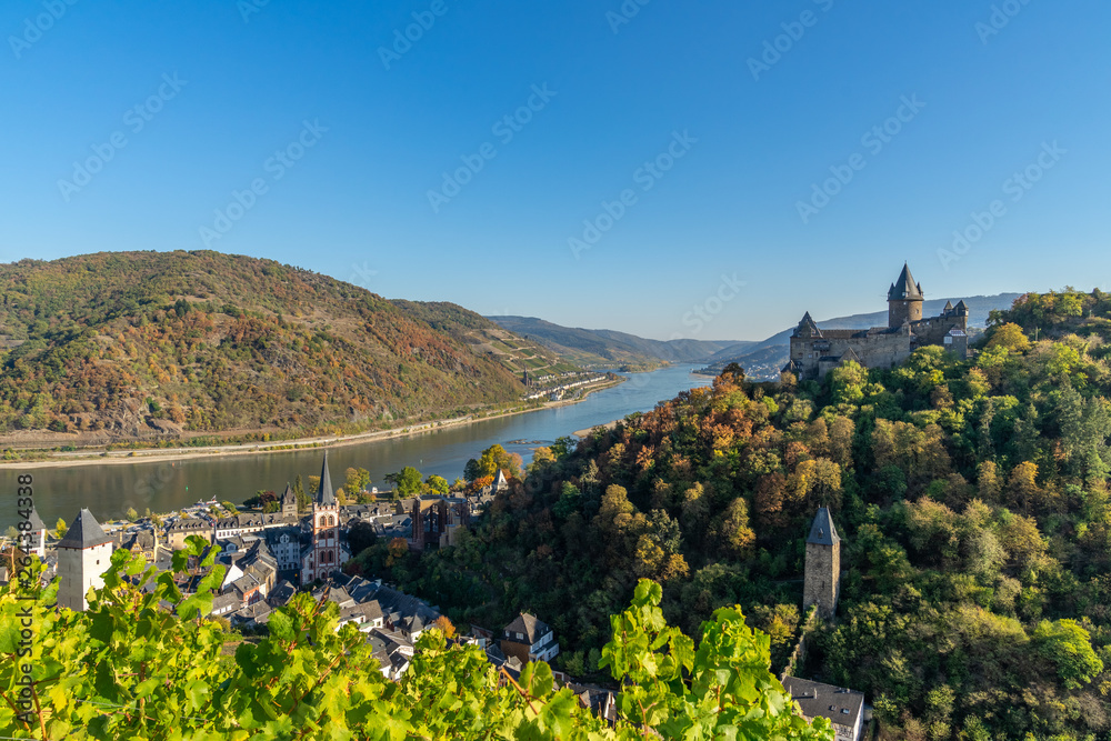Naklejka premium Blick auf Bacharach am Rhein