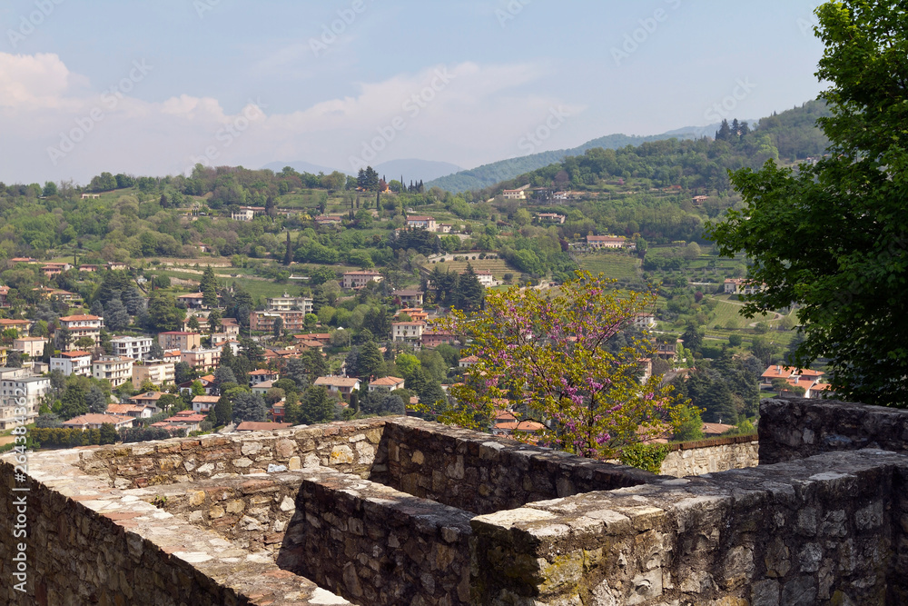 Brescia, view from castle hill