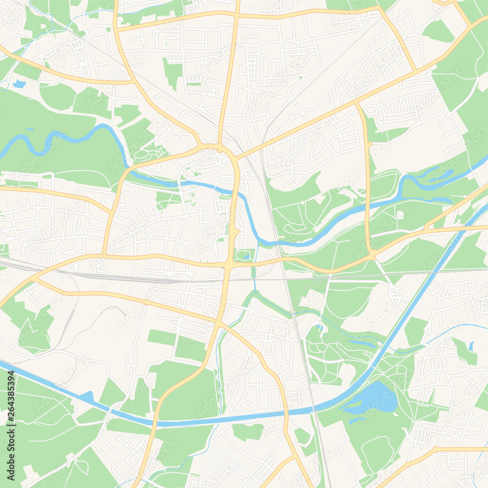 Lunen, Germany printable map Lunen, Germany printable map