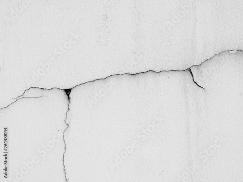 aged street white wall with crack background
