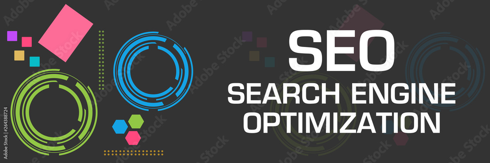 SEO - Search Engine Optimization Dark Colorful Technology Square Horizontal SEO - Search Engine Optimization Dark Colorful Technology Square Horizontal