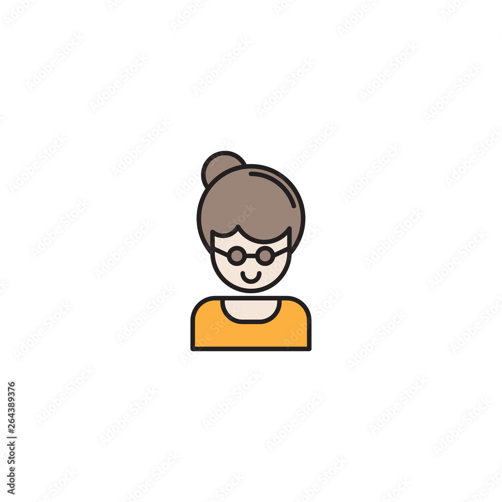 grandmother vector icon illustration design isolated on white grandmother vector icon illustration design isolated on white