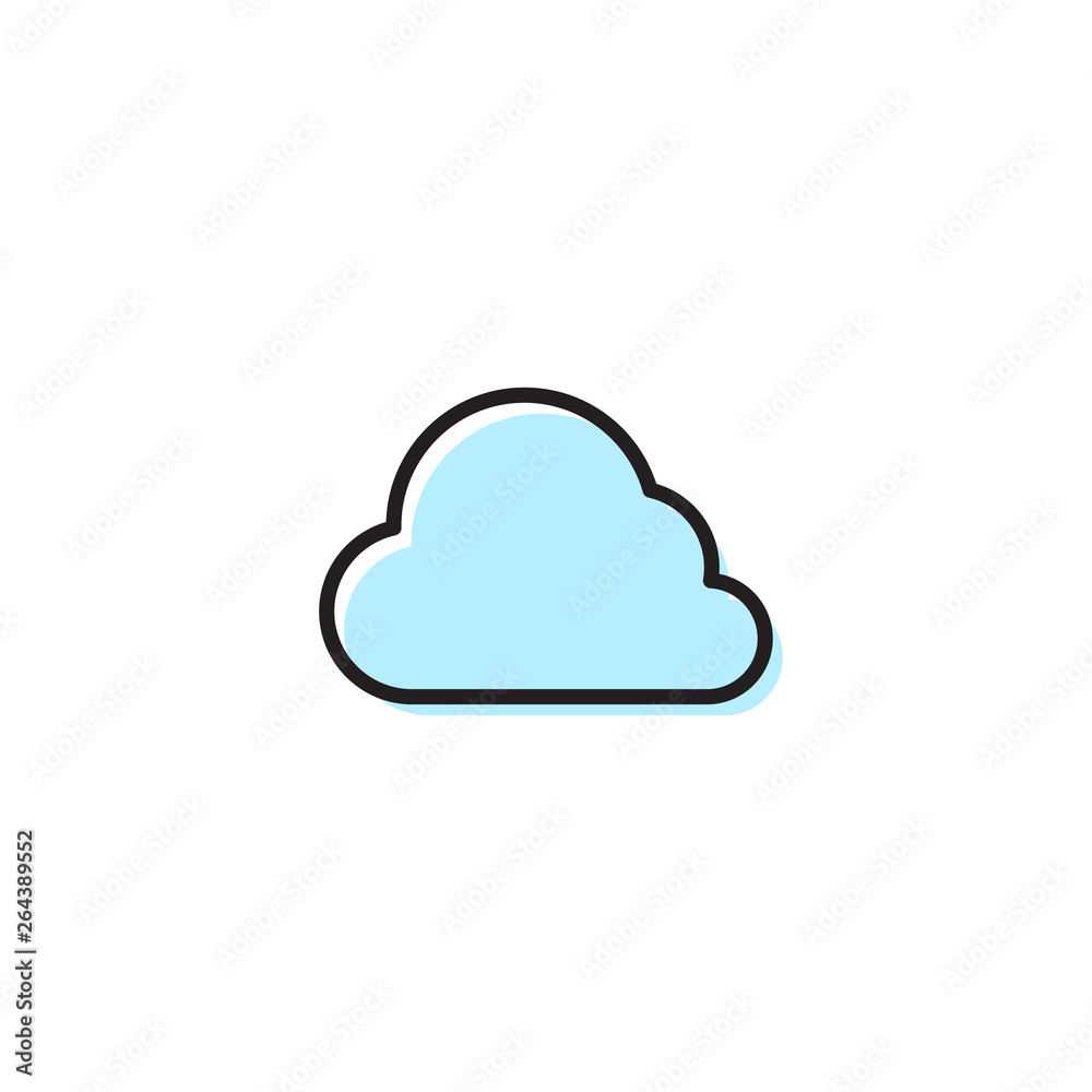 cloud vector icon illustration design isolated on white cloud vector icon illustration design isolated on white