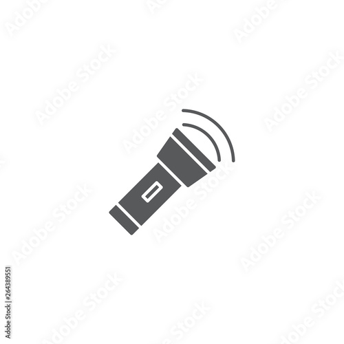 flashlight vector icon illustration design isolated on white