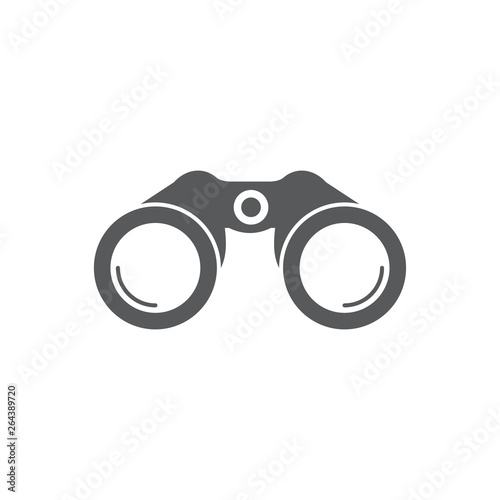 Binoculars vector icon illustration design isolated on white